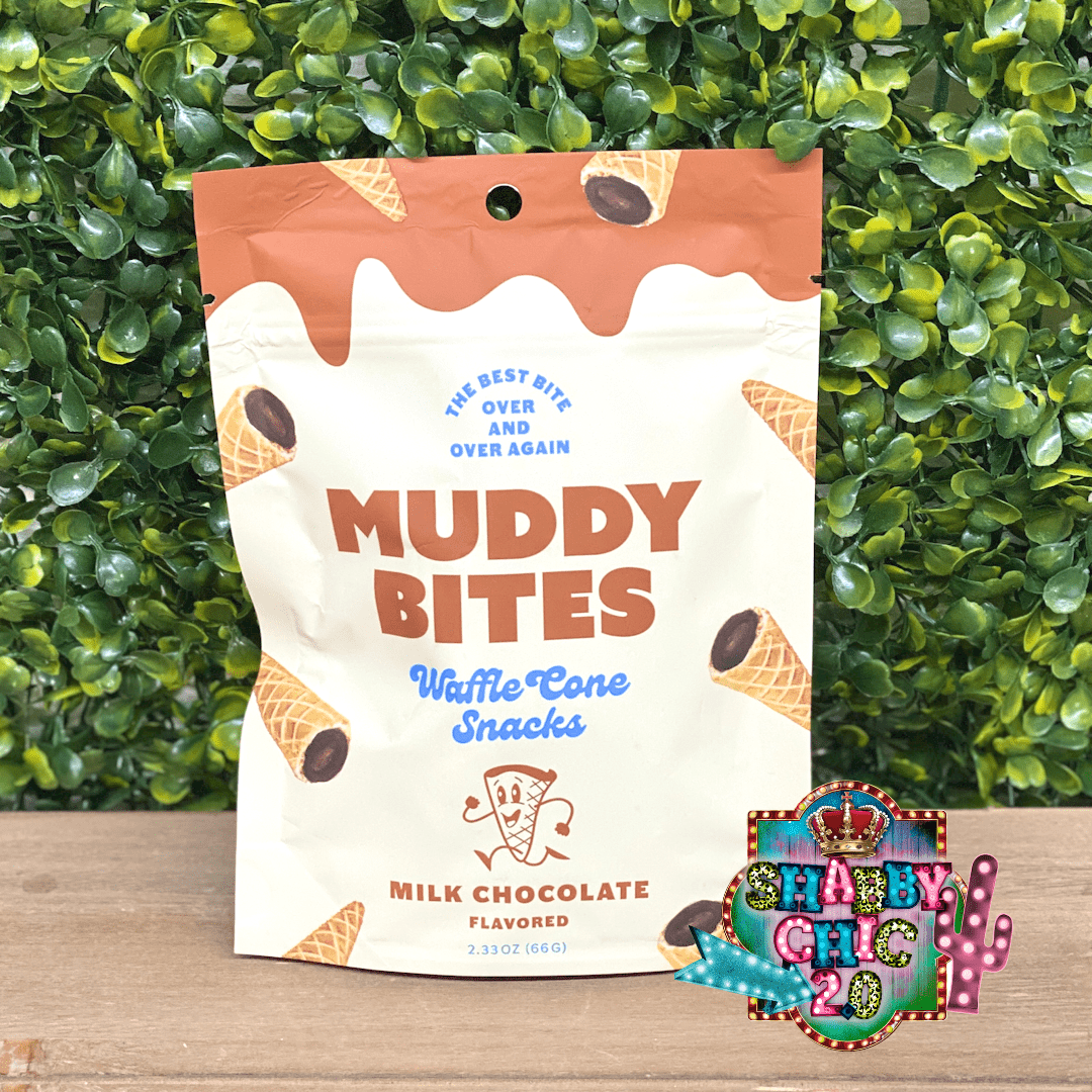 Muddy Bites Milk Chocolate Waffle Cone Snacks, 2.33 oz