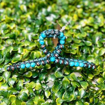 Faux Navajo Pearl and Turquoise Hair Clips