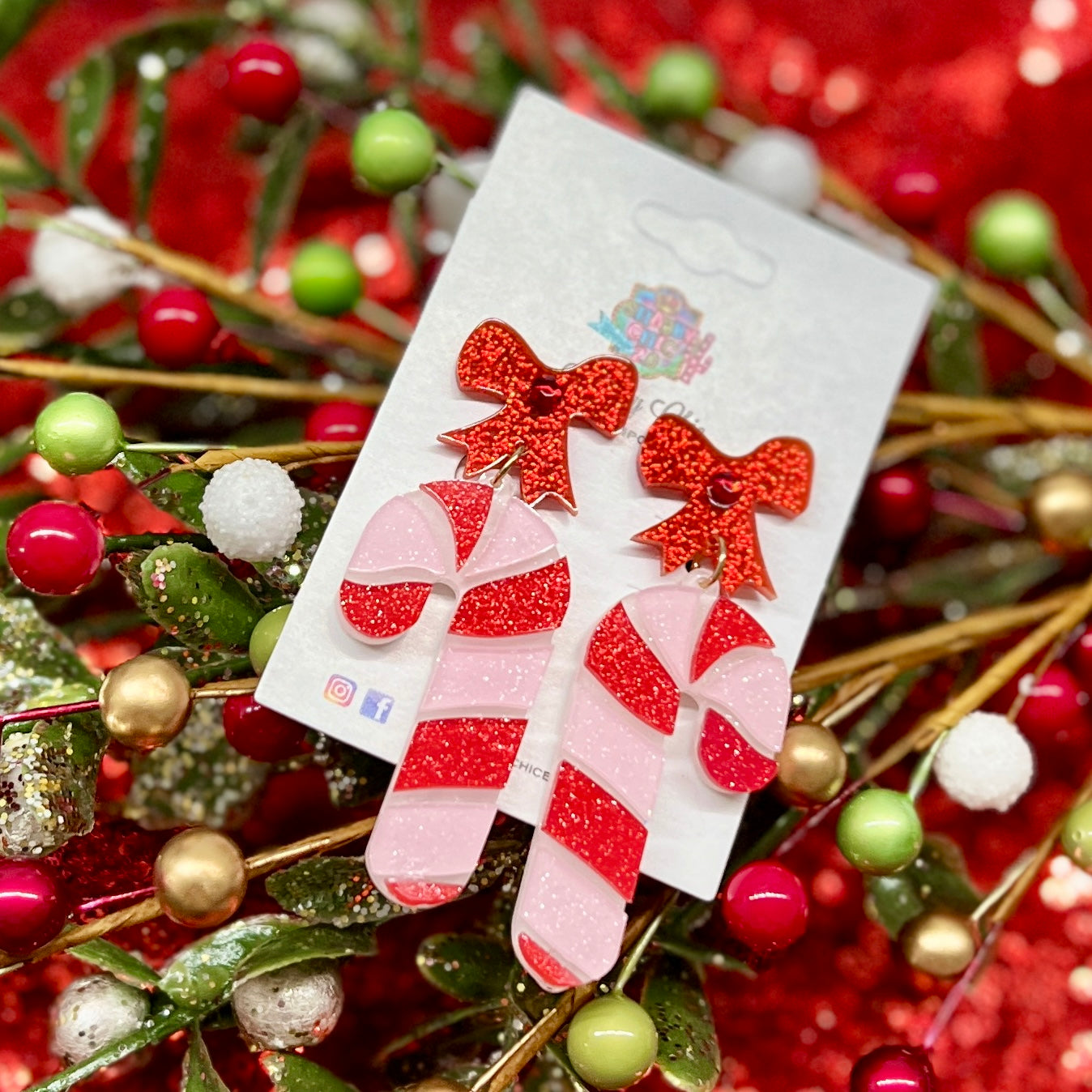 Candy Cane Earrings