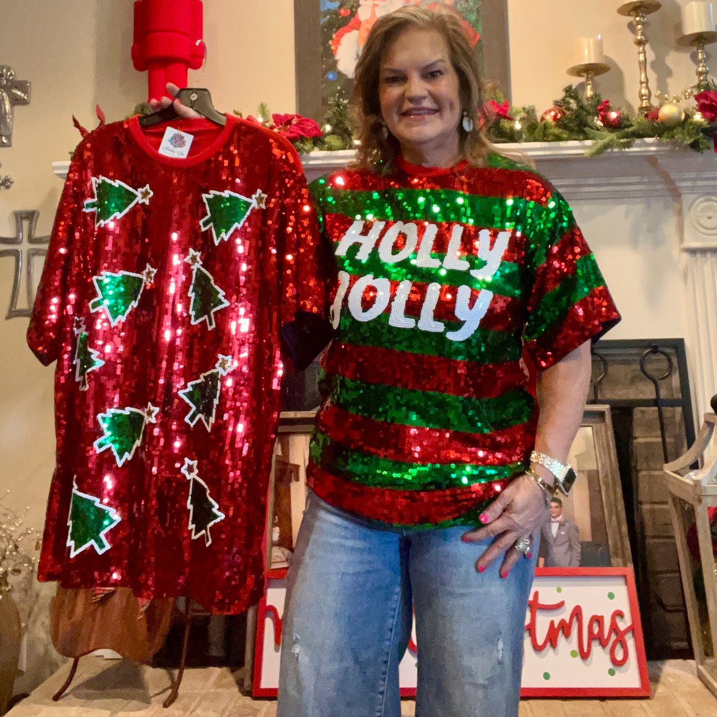 Christmas Sequin Top/Dress