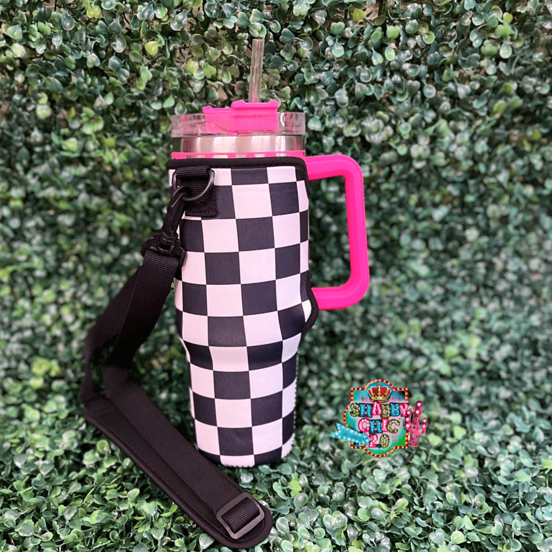 Checkered 40oz Tumbler - The Southern Lace Boutique