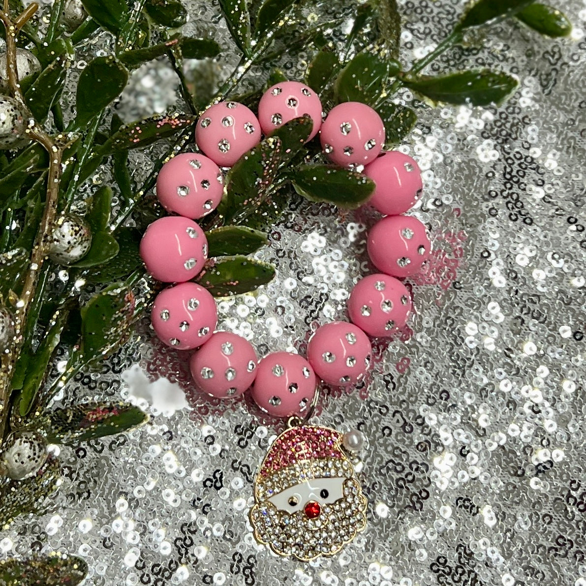 Light Pink Santa Bracelet