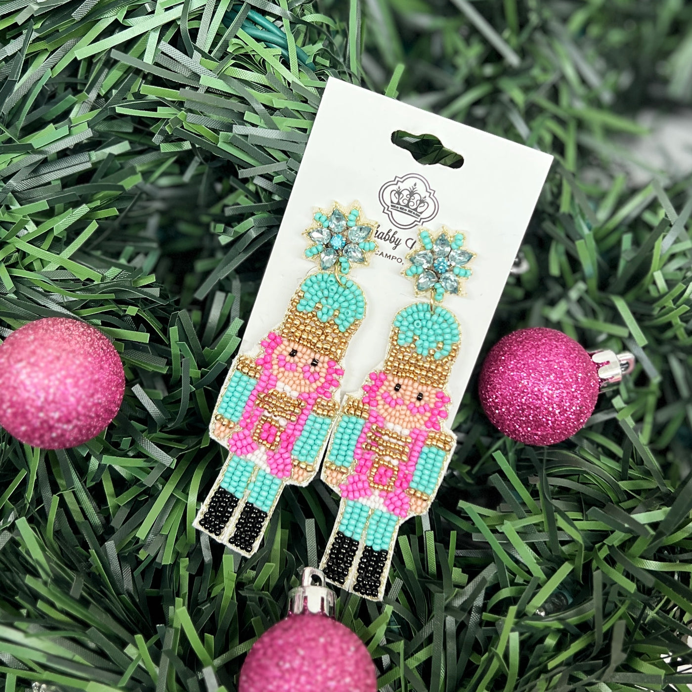 Beaded Nutcracker Earrings