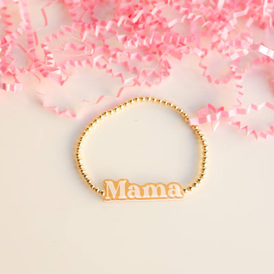 Mama BB Bead Bracelet: Standard 6.75 inch