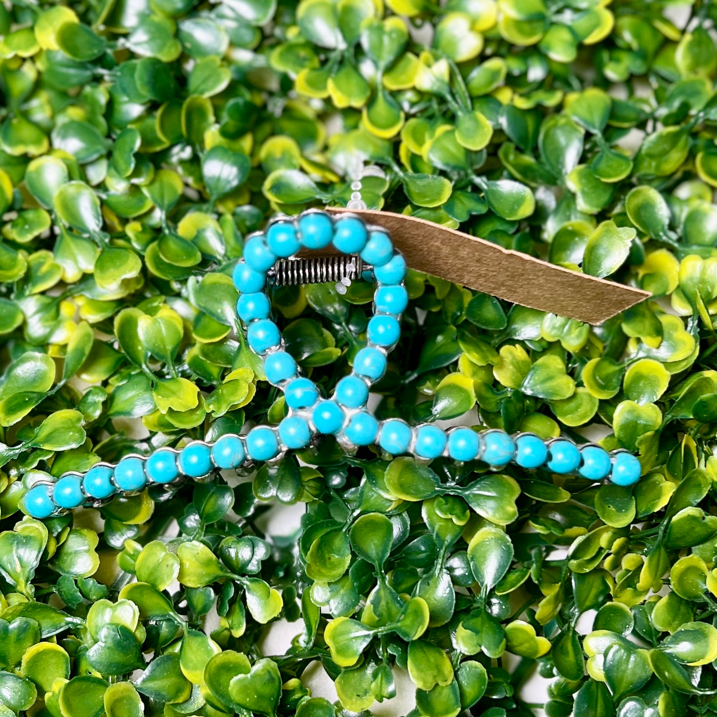 Faux Navajo Pearl and Turquoise Hair Clips