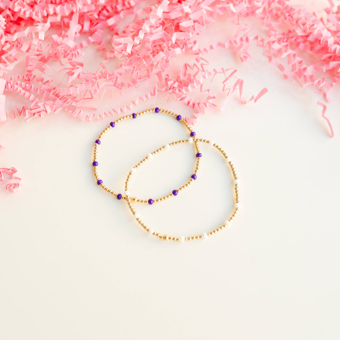 Dainty Poppi Bracelet in Purple: Standard 6.75 inch