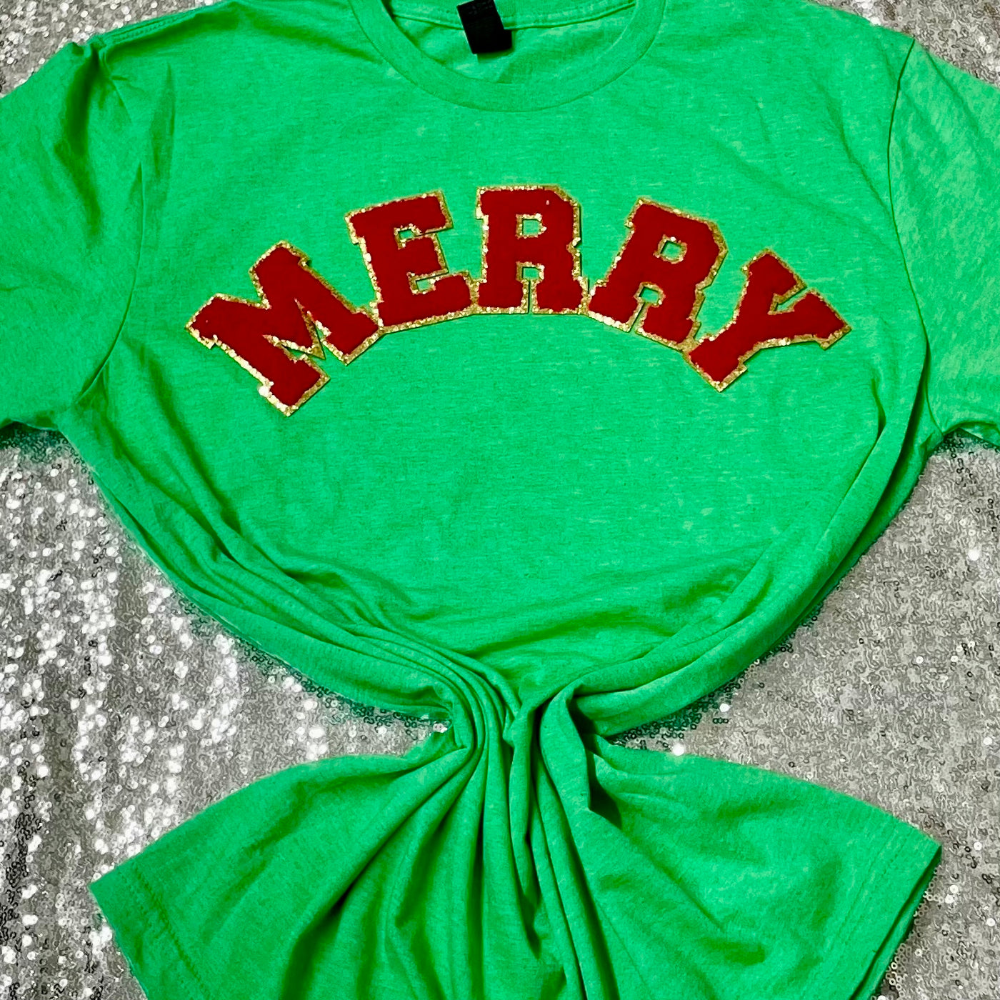 Merry Chenille Patch Tee