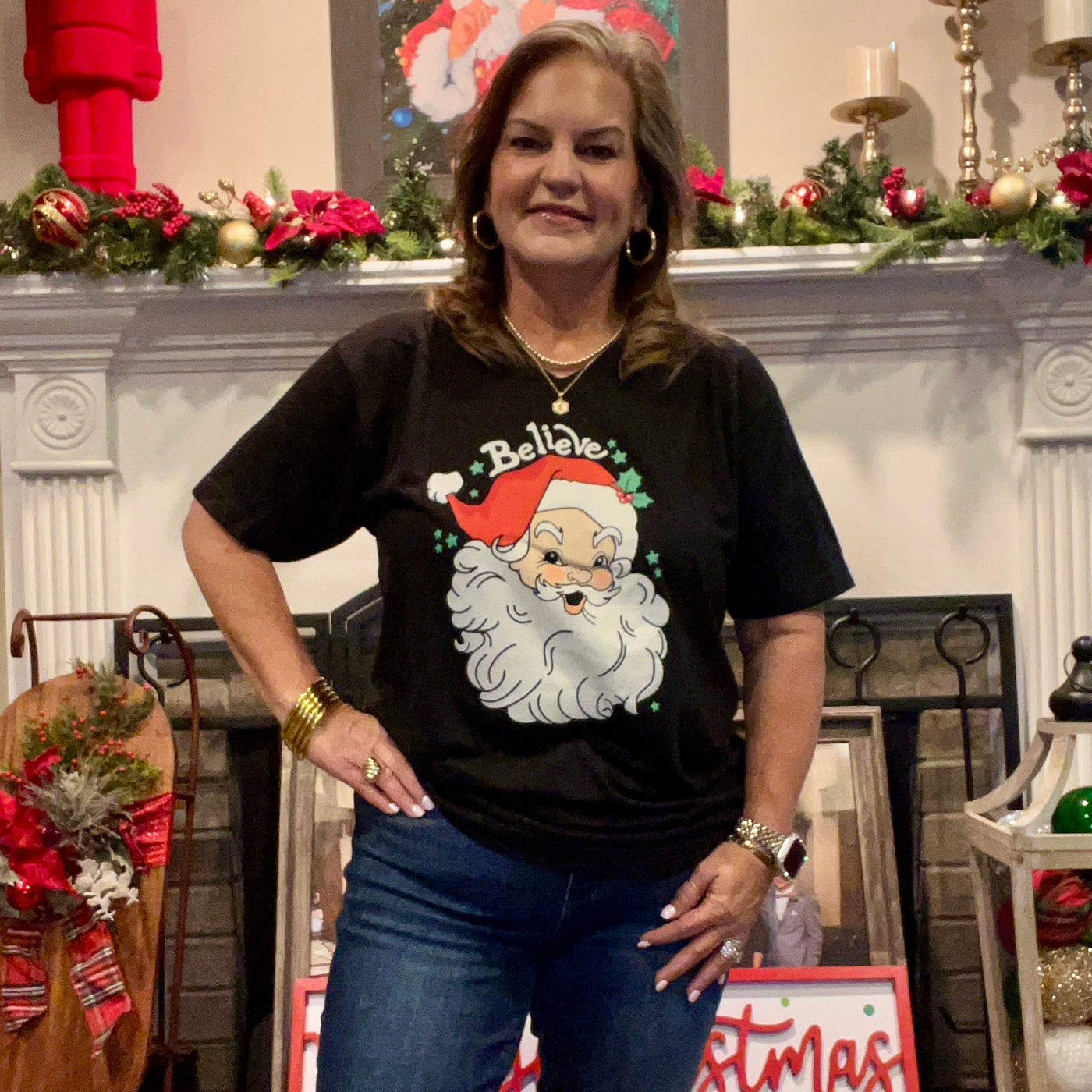 Santa Believe Tee