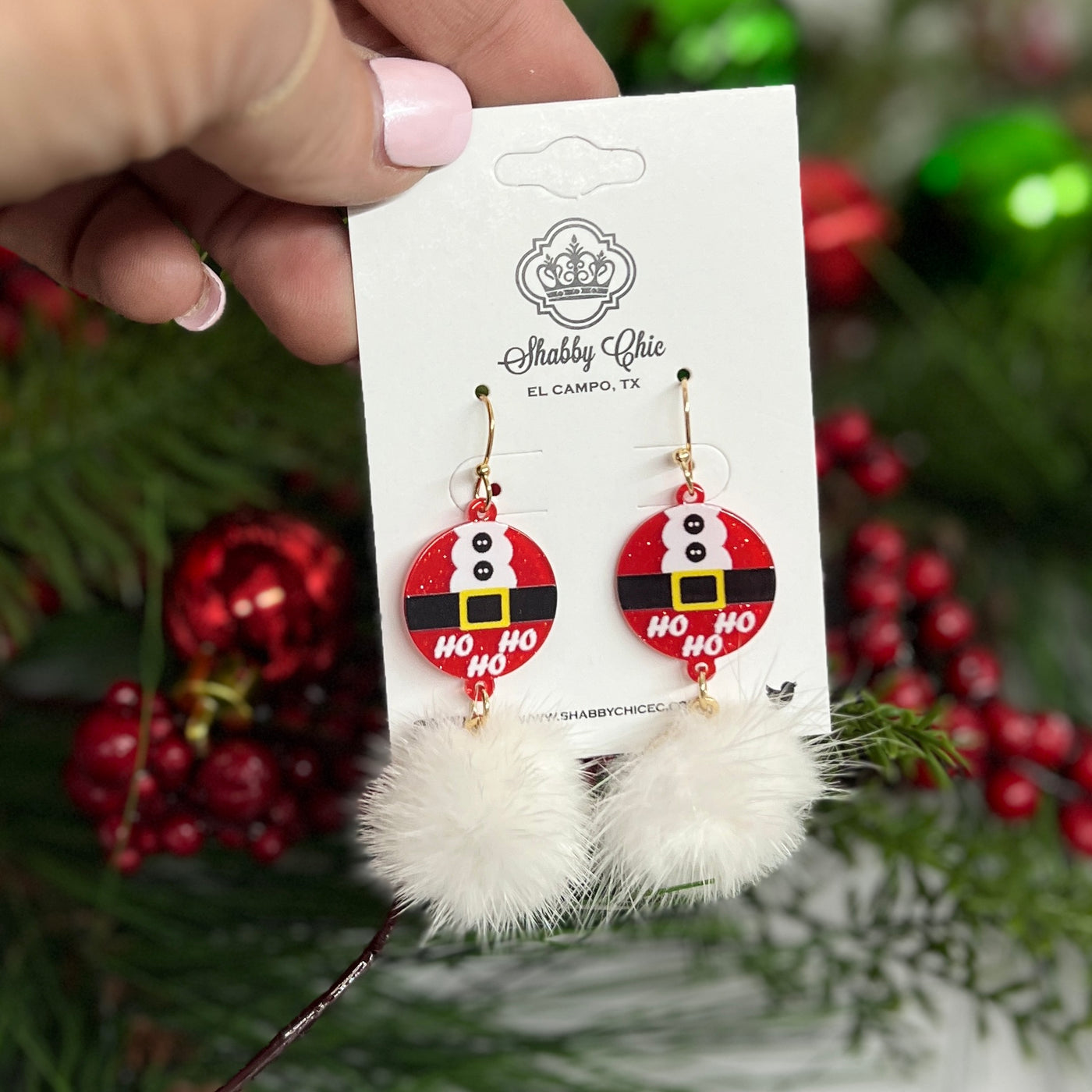 Ho Ho Ho Puff Earrings