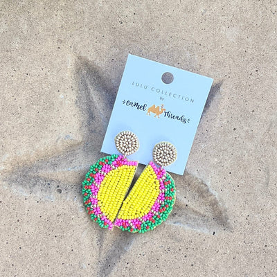 Beaded Taco Earrings Shabby Chic Boutique and Tanning Salon