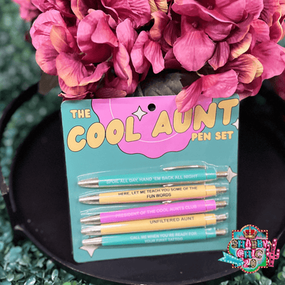 Cool Aunt Pen Set Shabby Chic Boutique and Tanning Salon