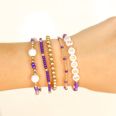 Dainty Poppi Bracelet in Purple: Standard 6.75 inch