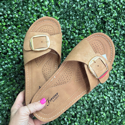 Exam 20 Sandals - Taupe Shabby Chic Boutique and Tanning Salon