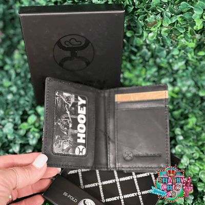 HOOEY  "HOOEY ORIGINAL " BIFOLD MONEY CLIP BLACK W/LAKOTA PRINT Shabby Chic Boutique and Tanning Salon