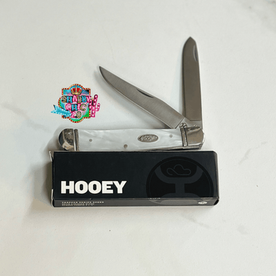 HOOEY  "MOTHER OF PEARL TRAPPER" KNIFE, LARGE Shabby Chic Boutique and Tanning Salon