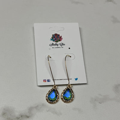 Our Best One Yet Earring Shabby Chic Boutique and Tanning Salon Blue/Green