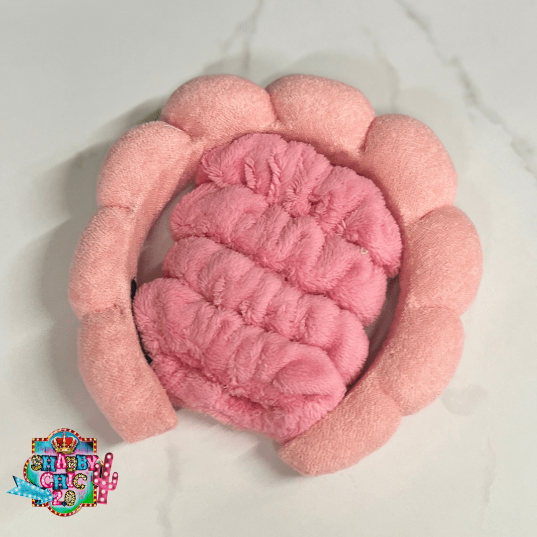 Viral Makeup Headband and Wristbands Shabby Chic Boutique and Tanning Salon Coral