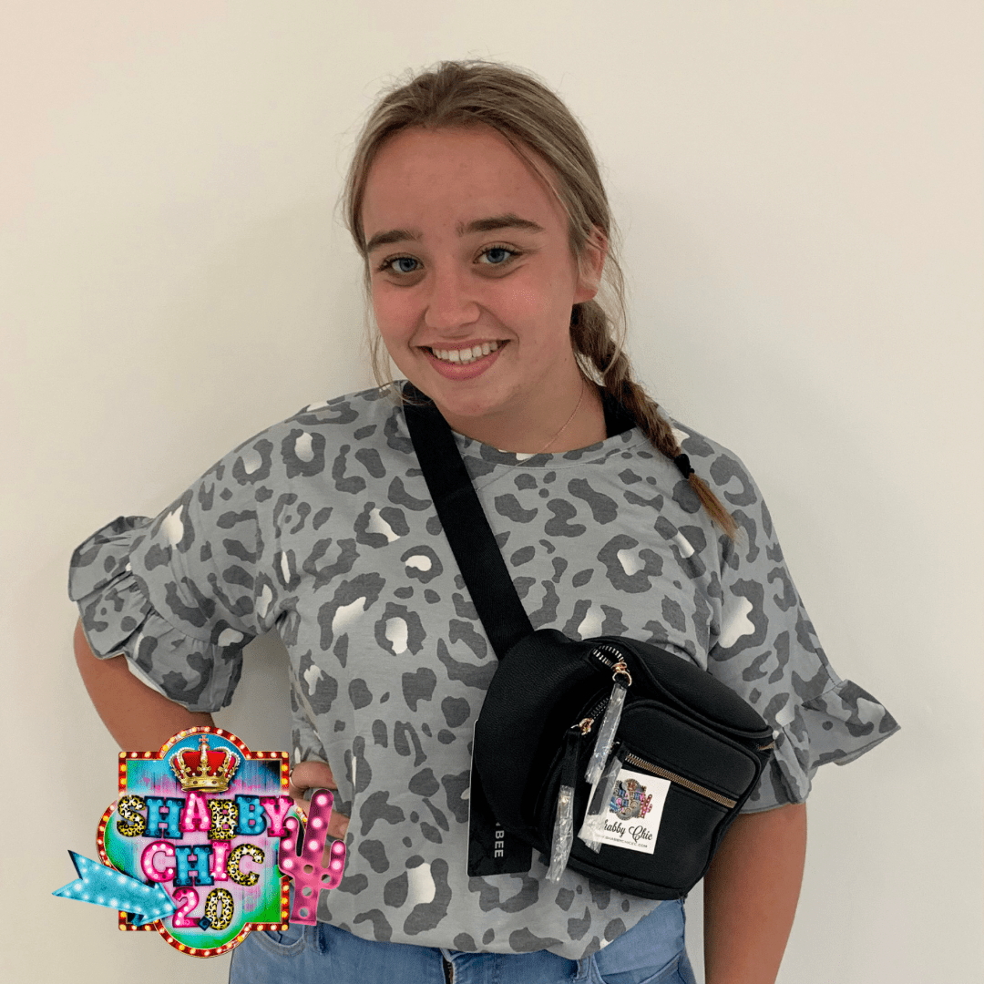 Double Zip Bum Bag - Black Shabby Chic Boutique and Tanning Salon