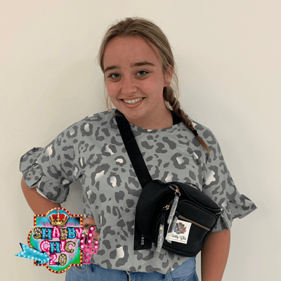 Double Zip Bum Bag - Black Shabby Chic Boutique and Tanning Salon