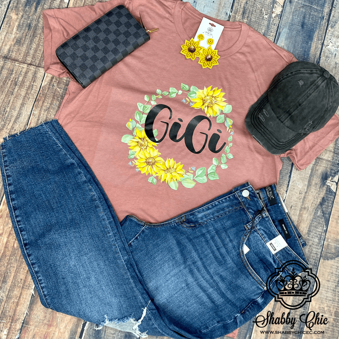 Gigi Sunflowers Tee Shabby Chic Boutique and Tanning Salon