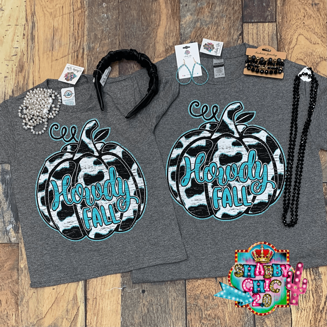 Howdy Fall Tee - Youth Shabby Chic Boutique and Tanning Salon