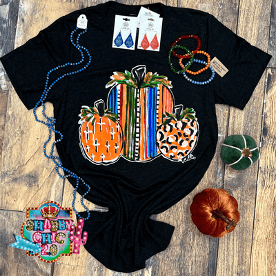 Serape Pumpkins Tee Shabby Chic Boutique and Tanning Salon