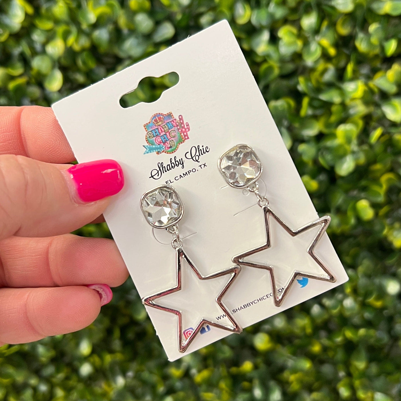 Star Earrings Shabby Chic Boutique and Tanning Salon