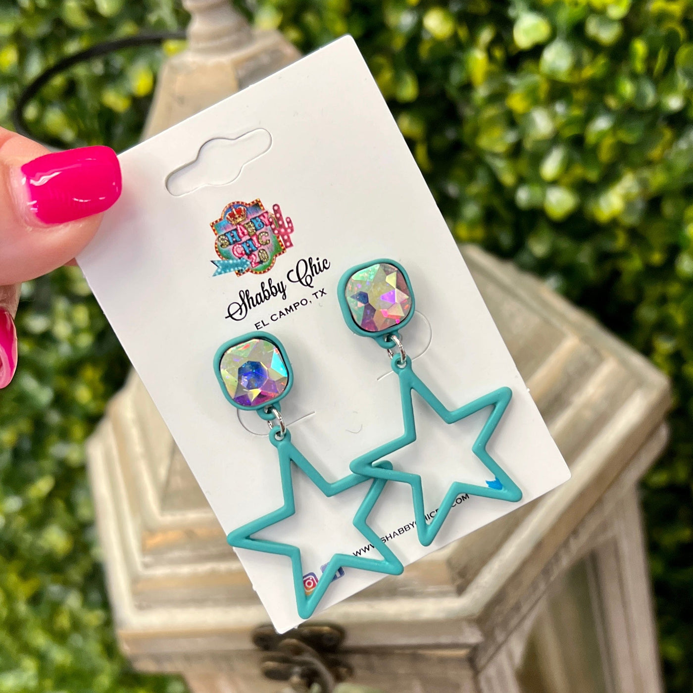 Star Earrings Shabby Chic Boutique and Tanning Salon