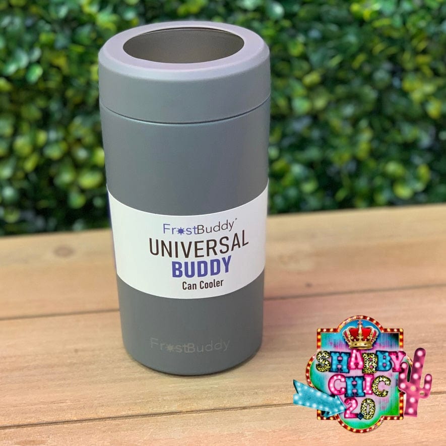 Frost Buddy Universal Can Cooler - Fits all - Stainless Steel Can Cooler  for 12 oz & 16 oz Regular or Slim Cans & Bottles - Stainless Steel Auction